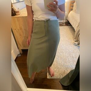 Madewell Linen Slip Skirt